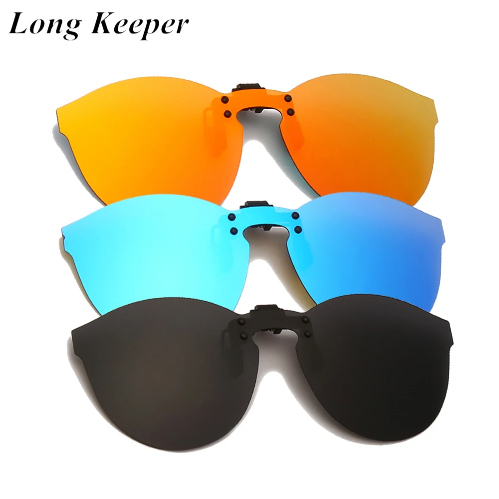 2021 Moda Supradimensionate Polarizati Clip-on ochelari de Soare Barbati Femei Flip Up Lentile de Conducere Ochelari de Soare Galben de Masina de Conducere de Noapte Ochelari