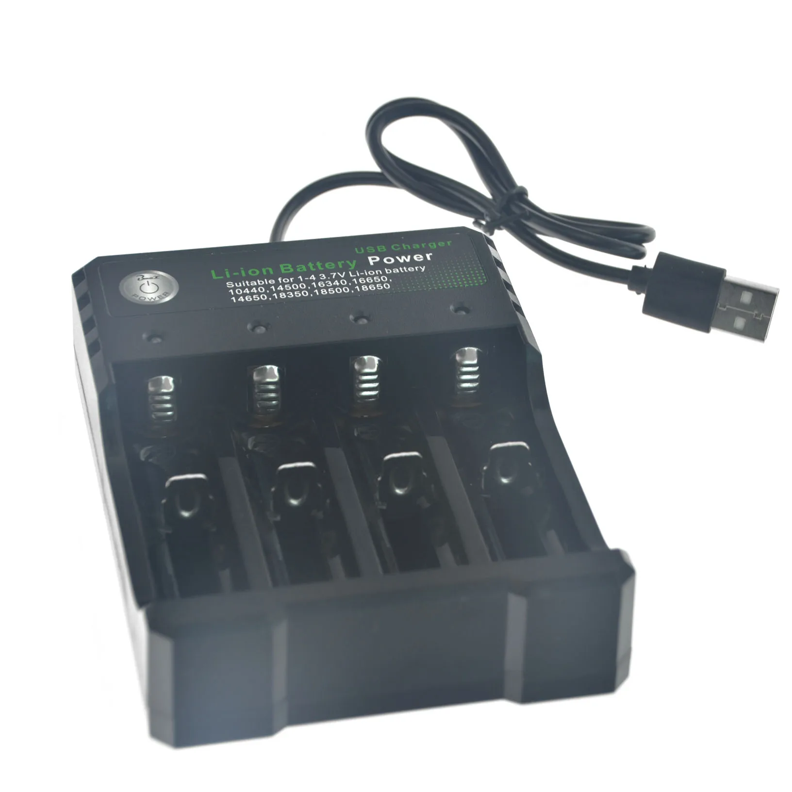 4 Slot Inteligent USB Rechargerable Încărcător de Baterii Li-ion 18650 16340 14500