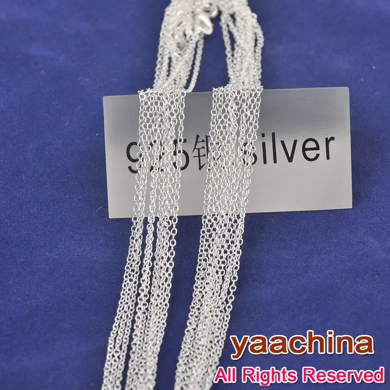 De lux 16inch 30BUC Argint 925 Corneliu Lanț Colier Infinit Pandantive Cravată Colier Bijuterii Pentru Femei