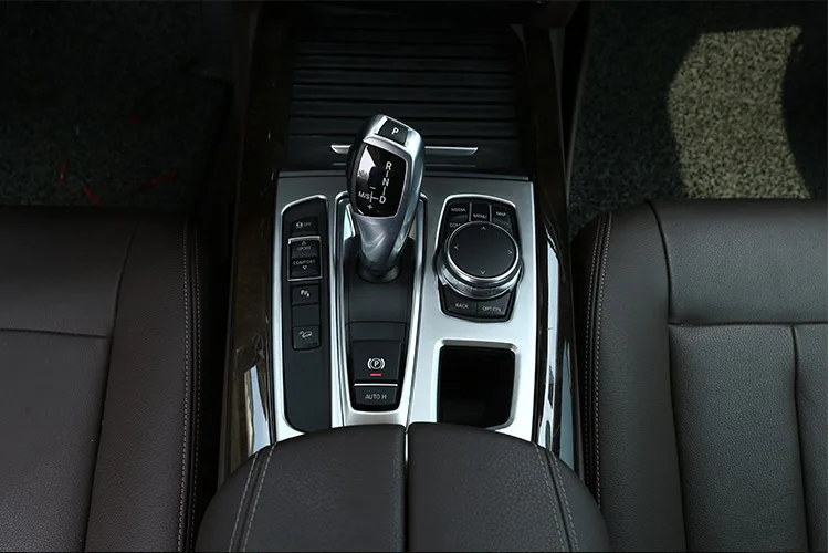 ABS Cromat Consola centrala Schimbătorului de Viteze Capacul Panoului de Cadru Garnitura Pentru BMW X5 X6 F15 F16-2018 Interior Semifabricate