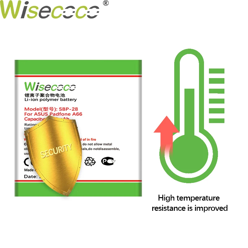 WISECOCO 2850mAh SBP-28 Bateriei Pentru Asus Padfone A66 Telefon In Stoc, de Înaltă Calitate +Numărul de Urmărire