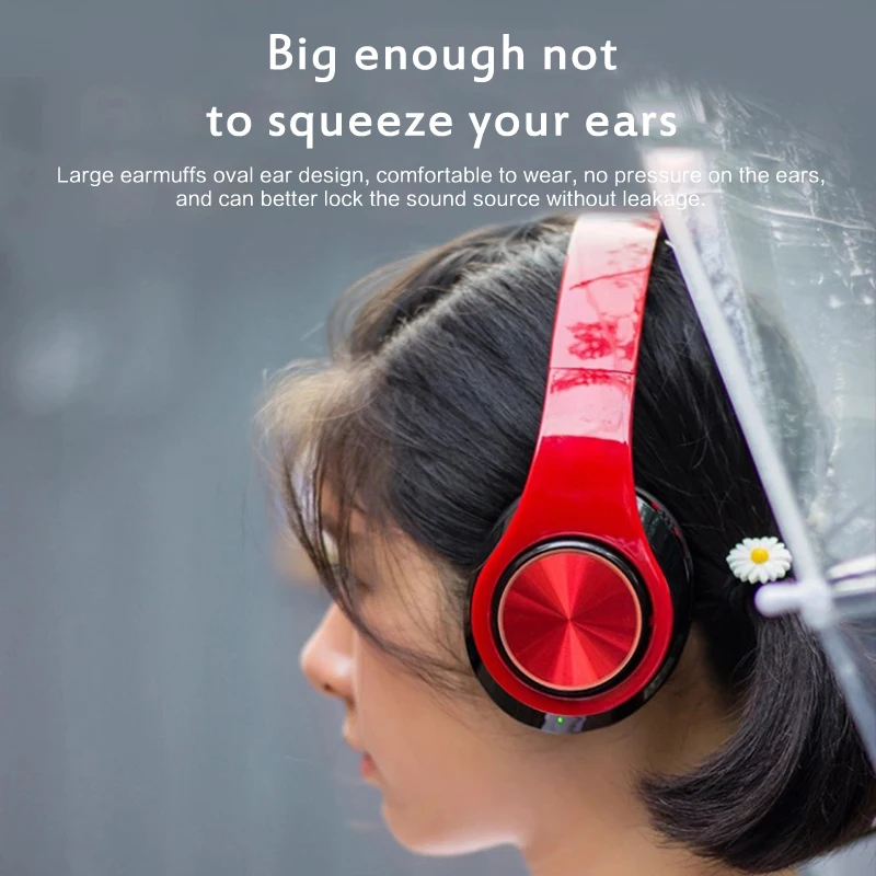 Wireless Bluetooth 5.0 setul cu Cască Stereo HiFi Bas Puternic-La-Ureche Căști Bas Puternic Ear Pad Pentru PC, telefon Mobil Mp3