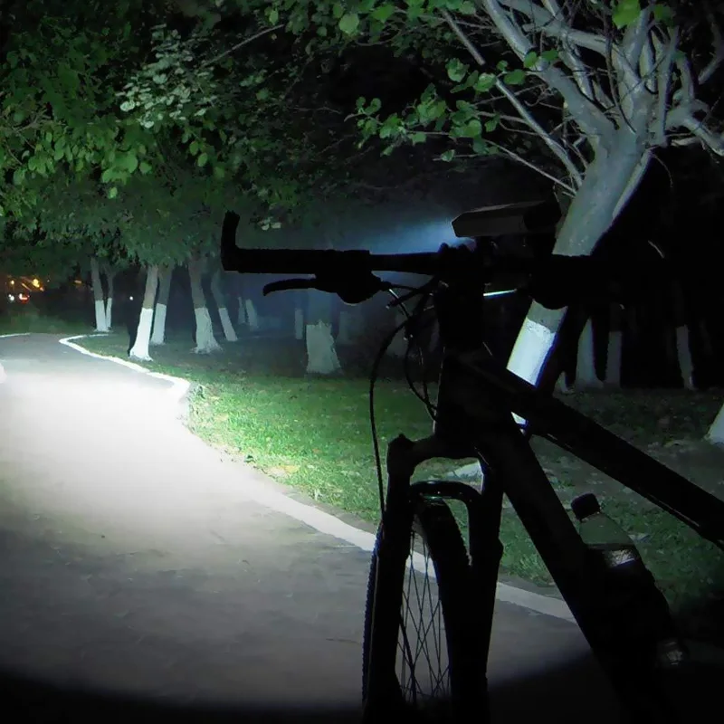 3 *T6 USB Reîncărcabilă Lumina Bicicleta rezistent la apa 5 Moduri de Biciclete Față Lampă de Putere Banca Biciclete Lampa de Cap Noapte de Siguranță Lampa de Avertizare