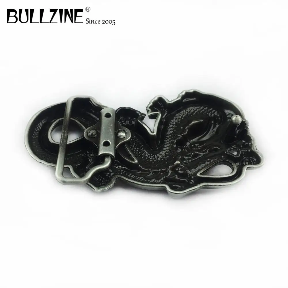 Bullzine aliaj de zinc retro Dragon catarama cositor termina FP-01867-3 lux retro de cowboy, blugi cadou catarama