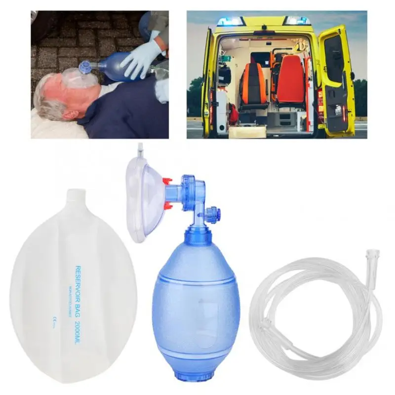 Adulți/Copii/Sugari Manual Resuscitator PVC Punga Tub de Oxigen Trusa de Prim Ajutor Simple Aparate de Respirat Instrument
