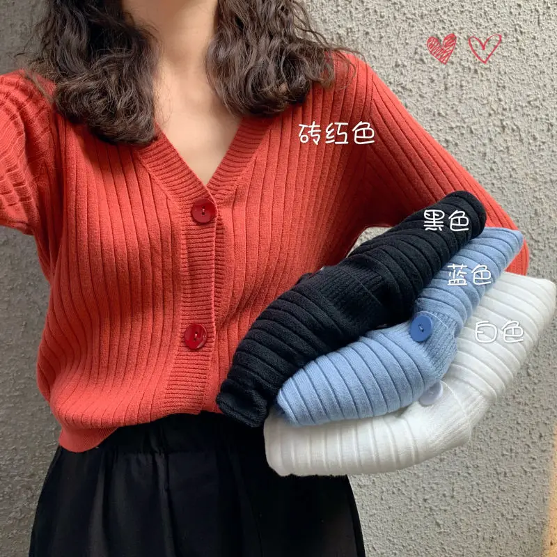 S-XL 2021 coreean Femei Pulover Cardigan Buzunar Dublu Design Feminin Tricotate Cardigan Pulover Tricot de Toamna Iarna Topuri