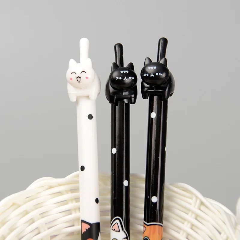 En-gros de Kawaii Pen 100buc Pisica Drăguț Pixuri pentru Rechizite Școlare Papetărie Japonez Pen Copii Cadou Premii Pisica Accesorii de Birou