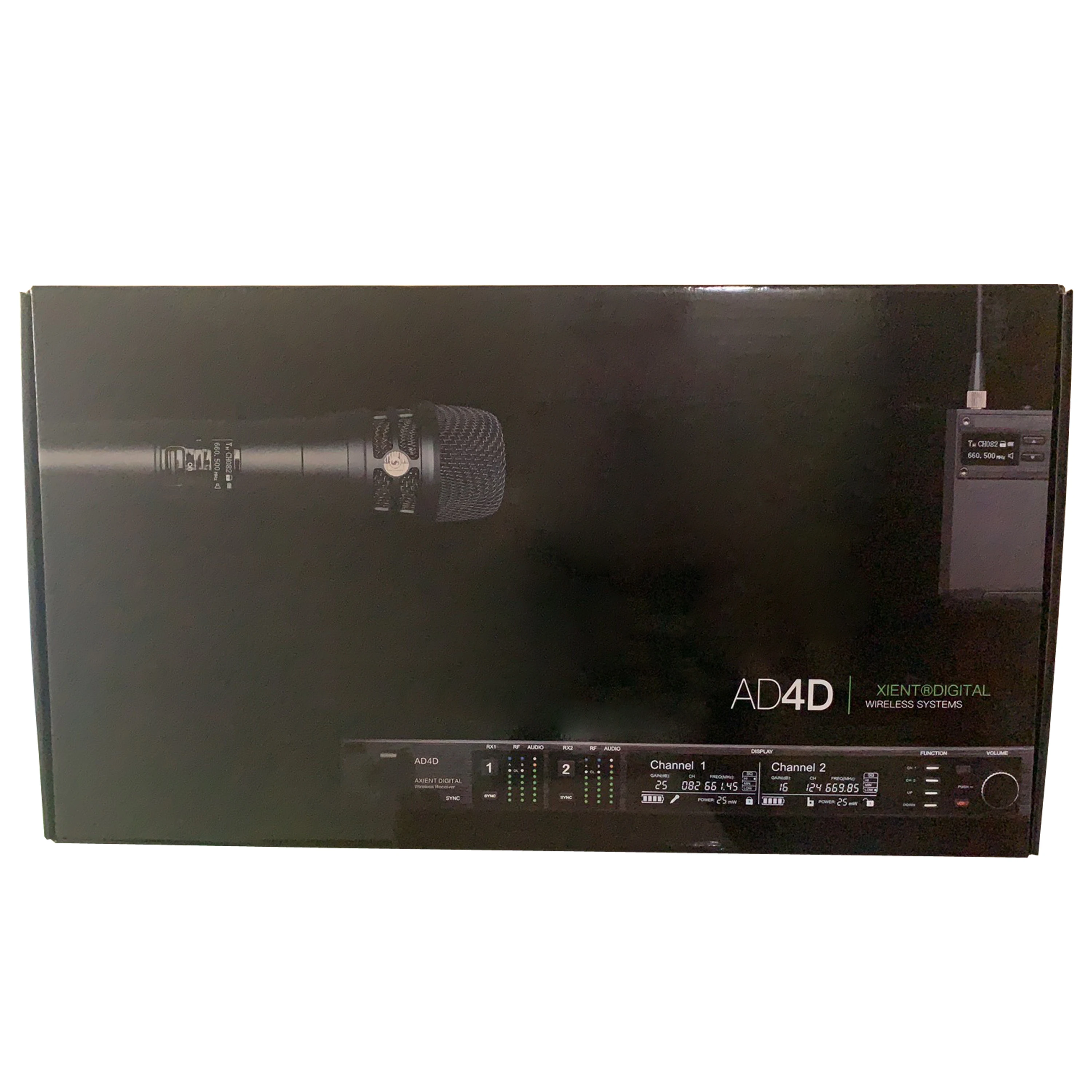 Leicozic AD4D Digital Microfon Wireless Profesional Dual Channel Receptor Digital 645-695Mhz Adevărat Diversitatea Etapă Mircrofone