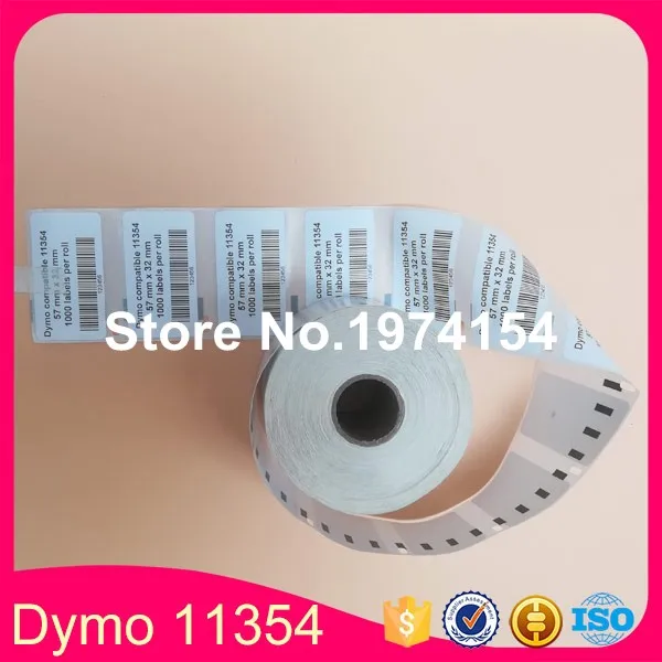 20 Role Dymo Compatibil 11354 Eticheta 57mm*32mm 1000Pcs Compatibil pentru LabelWriter 400 450 450Turbo Printer SLP 440 450