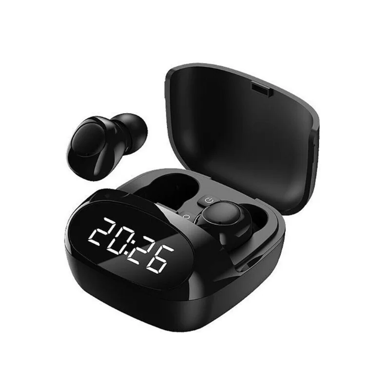 TWS 5.0 Cască Bluetooth Ceas de Afișare Wireless Casti Inear Sport Funcționare Căști de Anulare a Zgomotului Căști pentru smartphone