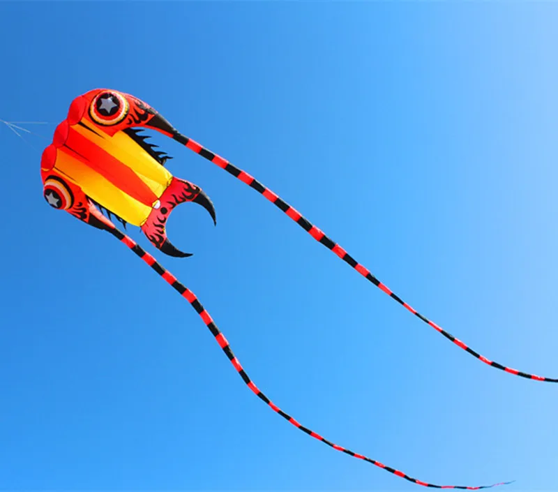 Transport gratuit moale mare zmeu zbor trilobit zmee pentru adulți ripstop nylon zmeu tambur meduze, caracatiță zmeu cu vultur zmeu fabrica