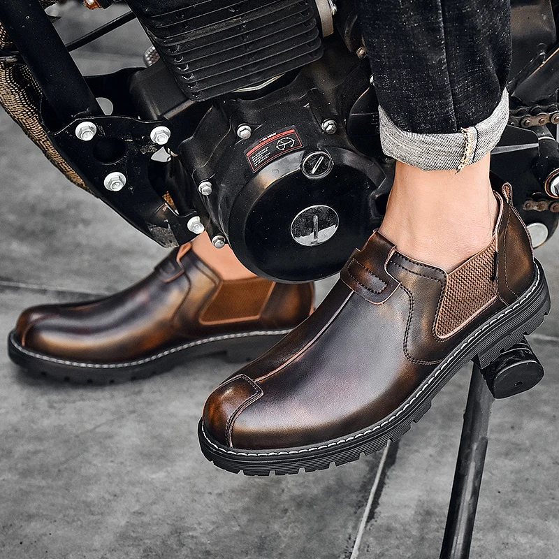 Brand Barbati Casual Pantofi de Înaltă Calitate Split din Piele Pantofi pentru Bărbați Respirabil Bărbați Apartamente de Lucru Pantofi Impermeabil Bărbați Pantofi pentru Condus