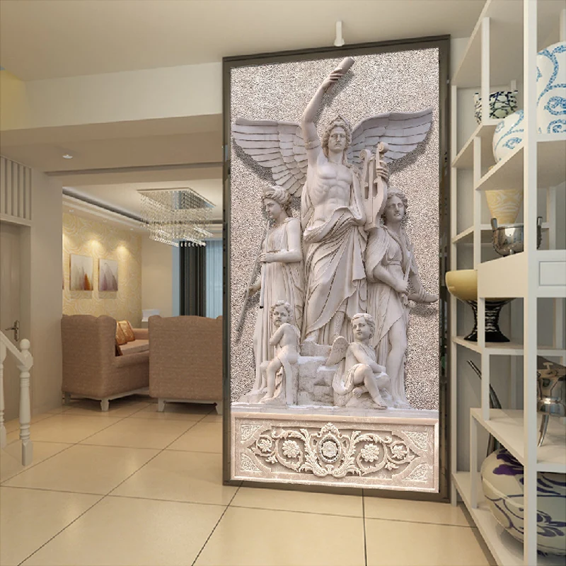 Europene Tema Religie Sculptura pictura Murala de Perete Personalizate Foto Tapet Hotel Hol Camera de zi de la Intrare de Perete fără Sudură de Hârtie de Perete 3D