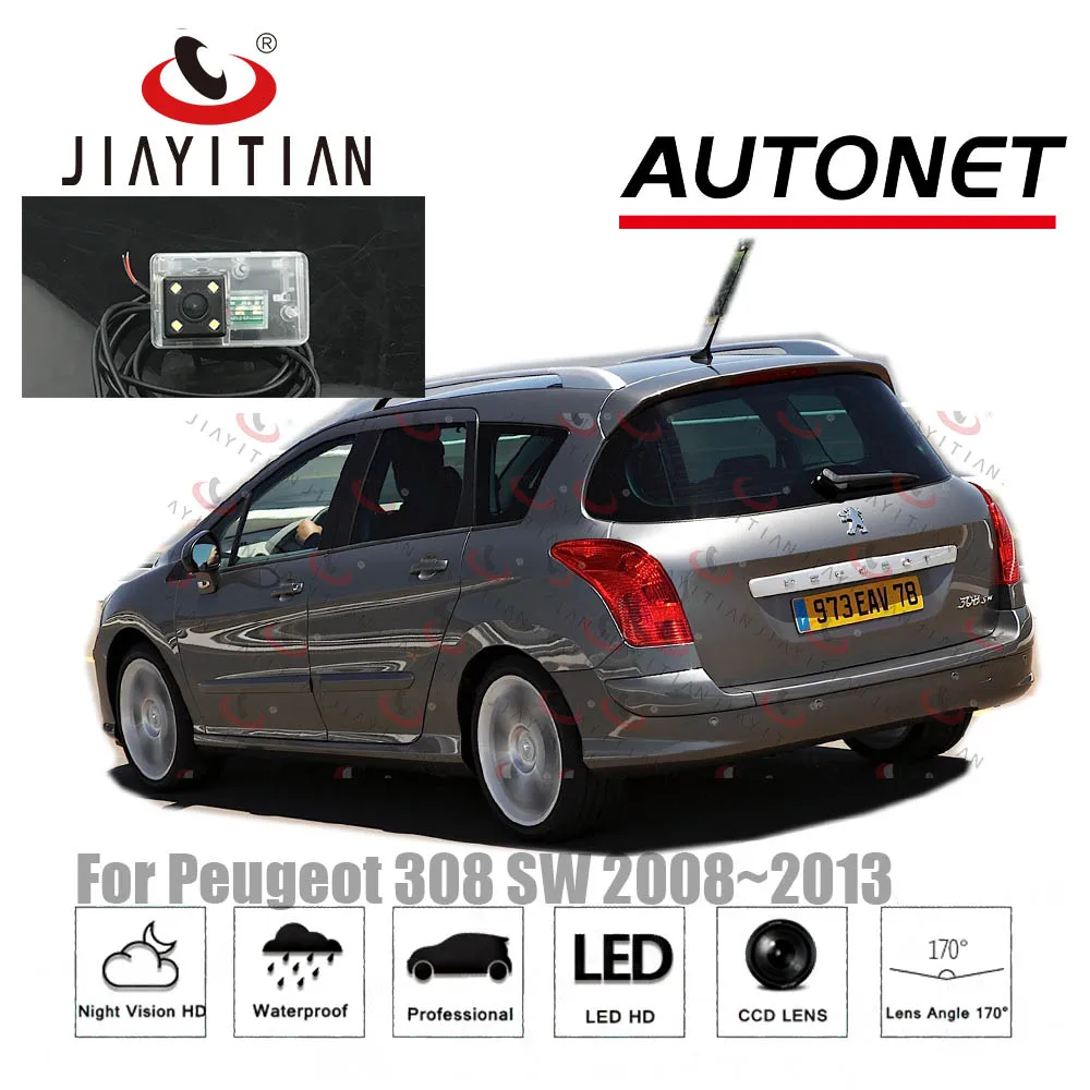 JIAYTTIAN Camera retrovizoare Pentru Peugeot 308 SW 2008 2009 2010 2011 2012 2013 camera de Rezervă de Înmatriculare camera Reverse camera