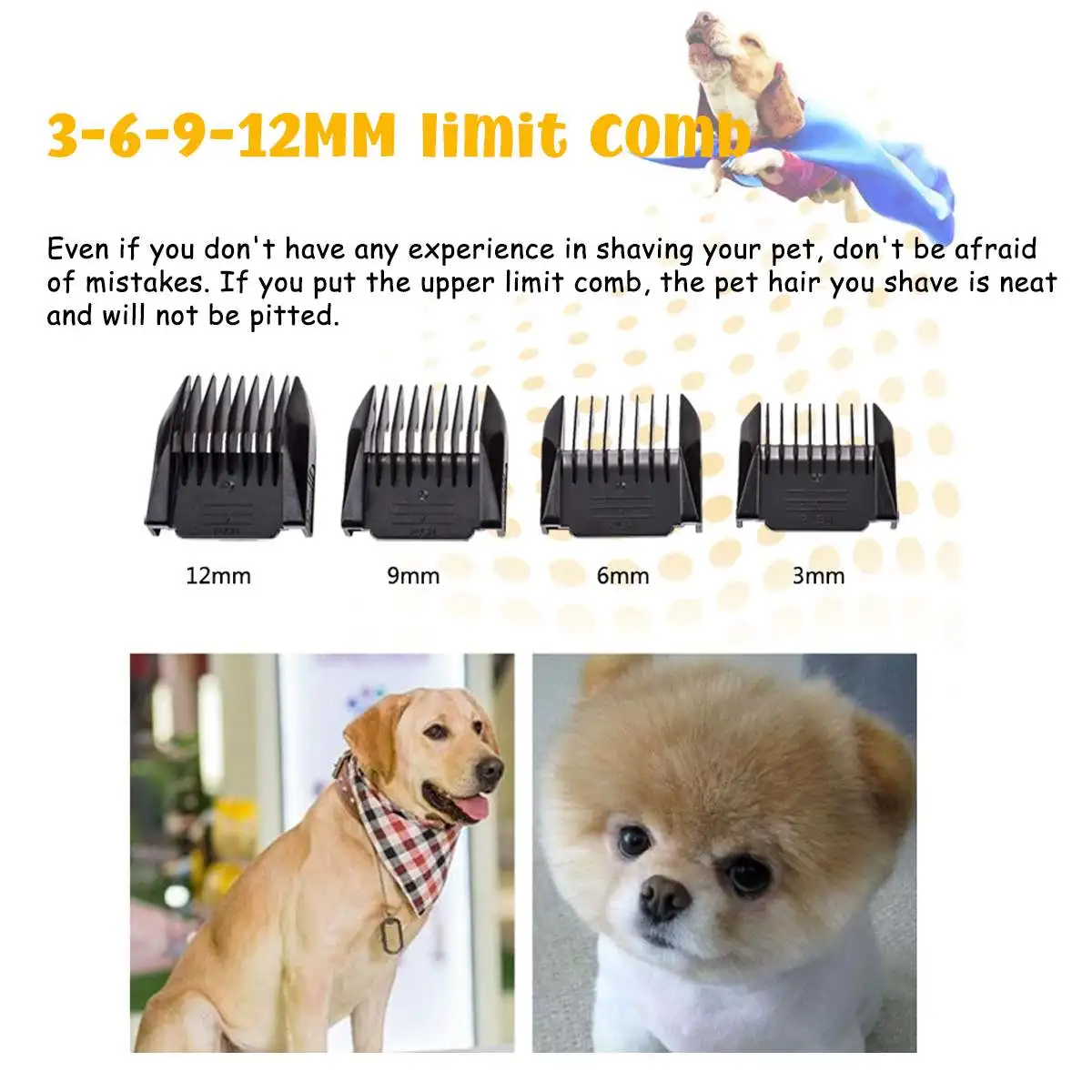 Profesionale USB Câine Tuns Trimmer Electric pentru animale de Companie Îngrijire Instrument Reîncărcabilă Cat aparat de Ras Tăietor de Păr de Câine Masina Tunsoare