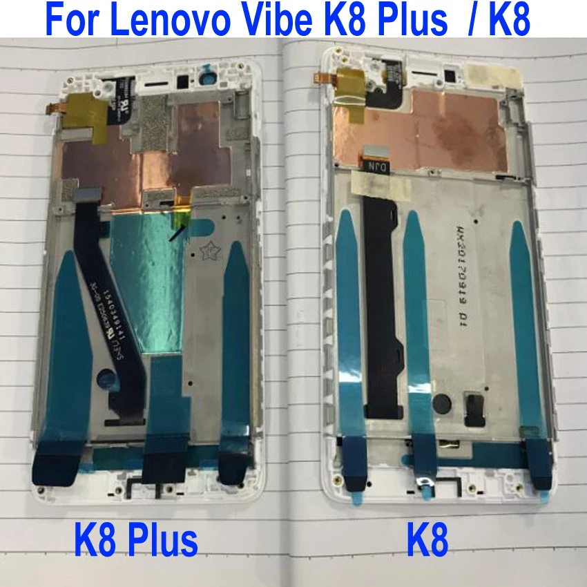 Cel mai bun Lucru K8 Display LCD Touch Panel Screen Digitizer Asamblare Cu Cadru Pentru Lenovo Vibe K8 Telefon Plus Senzor de Piese