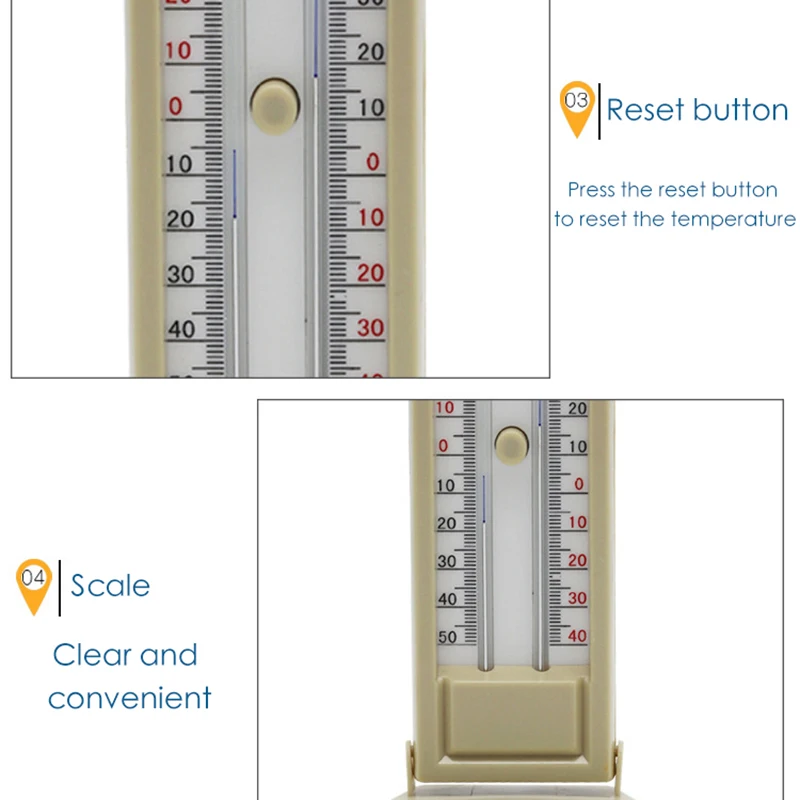 Max Min Termometru De Interior - Grădină În Aer Liber Cu Efect De Seră, Temperatura Peretelui Monitor