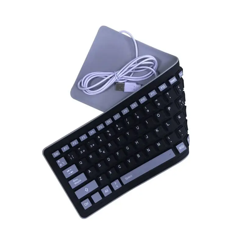 Landas USB cu Fir de Silicon, spaniolă, franceză Tastatura Pentru Laptop, Notebook Laminate Silicon rezistent la apa Tastatură spaniolă pentru Desktop PC