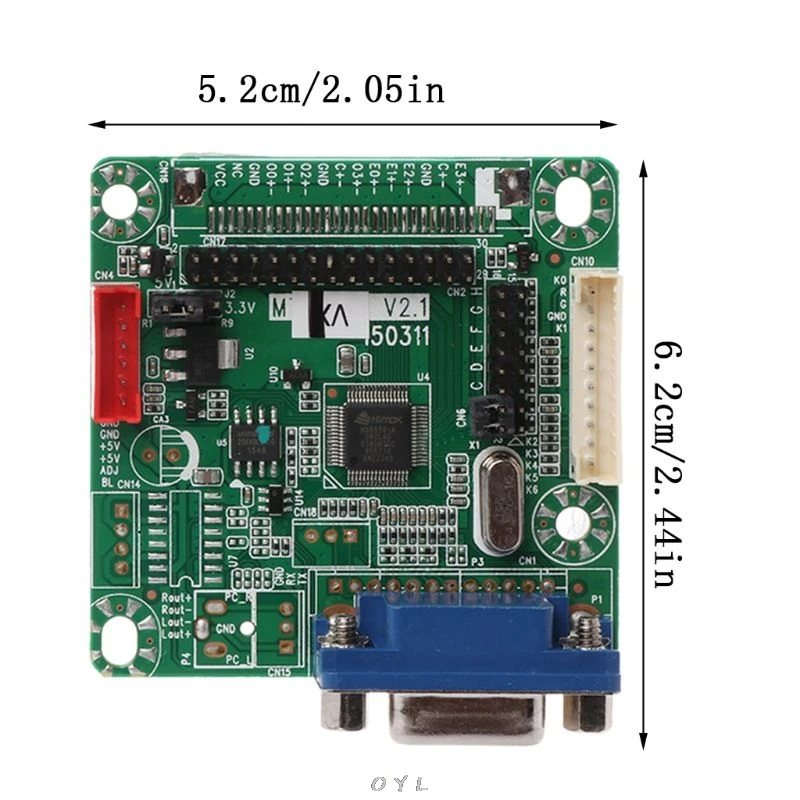 Driver Placa de MT561-B Universal LVDS Monitor LCD Ecran Controler 5V 10-42