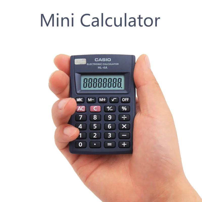 HL4A Mini-Calculator de Buzunar Card de Student Calculator Portabil 8bit Mici Contul Financiar Calcula Calculadoras Clar Calculator