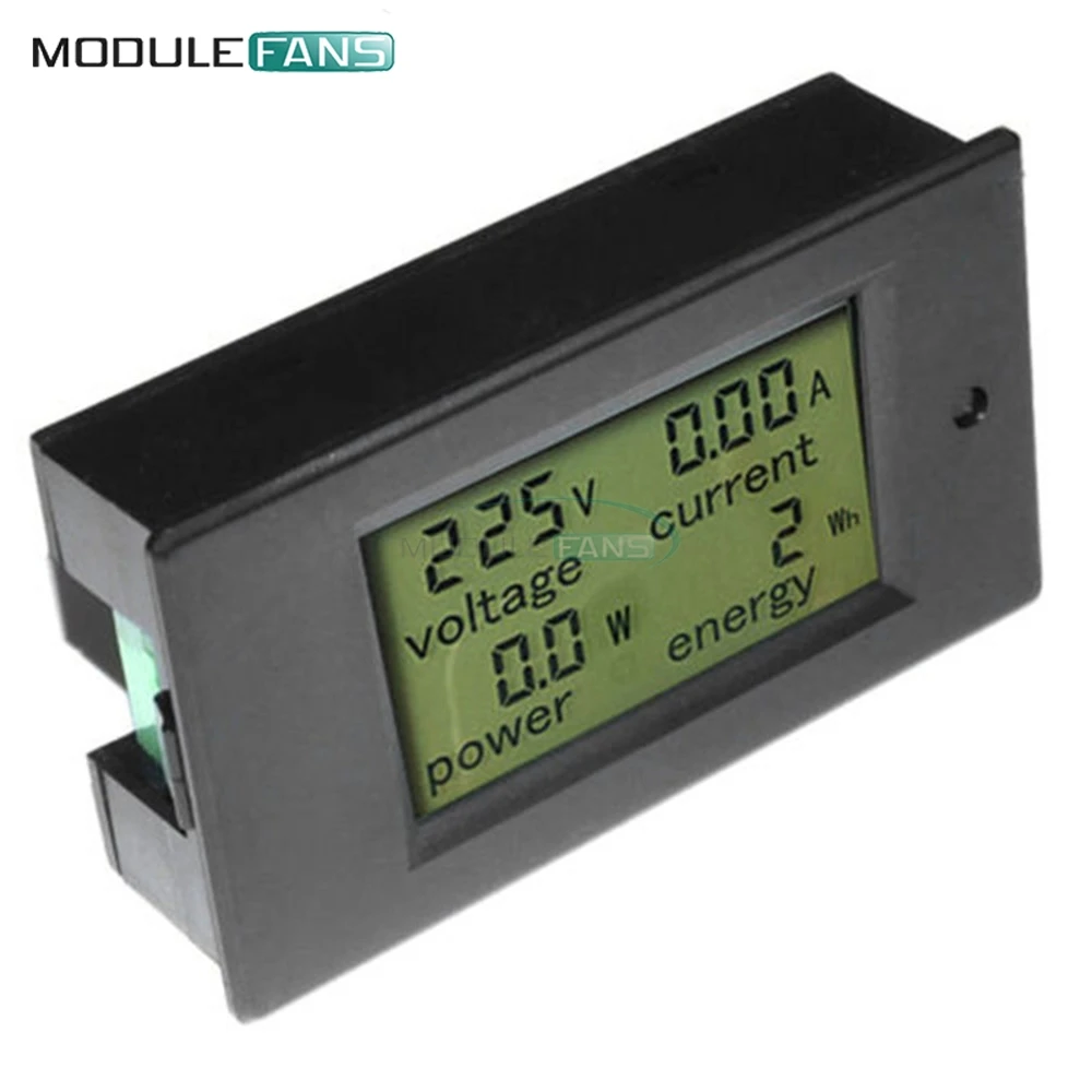 Digital AC-Tensiune de Metri Panou LCD Monitor 100A 80-260V Energie Analog Voltmetru Ampermetru watt curent Amper Volt Metru DIY