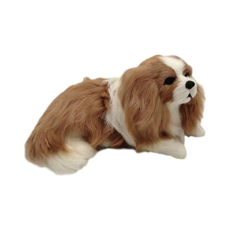 Realist Charlie Simulare De Câine Câine Realiste Plus De Câine Viața Reală Catelus Câine De Companie Jucării Pentru Copii Pentru Adulti Alb Charlie Câine Jucării