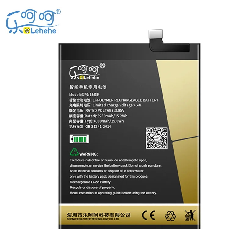 Original LEHEHE BM3K Baterie pentru Xiaomi Mix3 Mi se Amestecă 3 4000mAh de capacitate Mare Versiune Smartphone Baterii de rezervă cu Instrumente Cadou