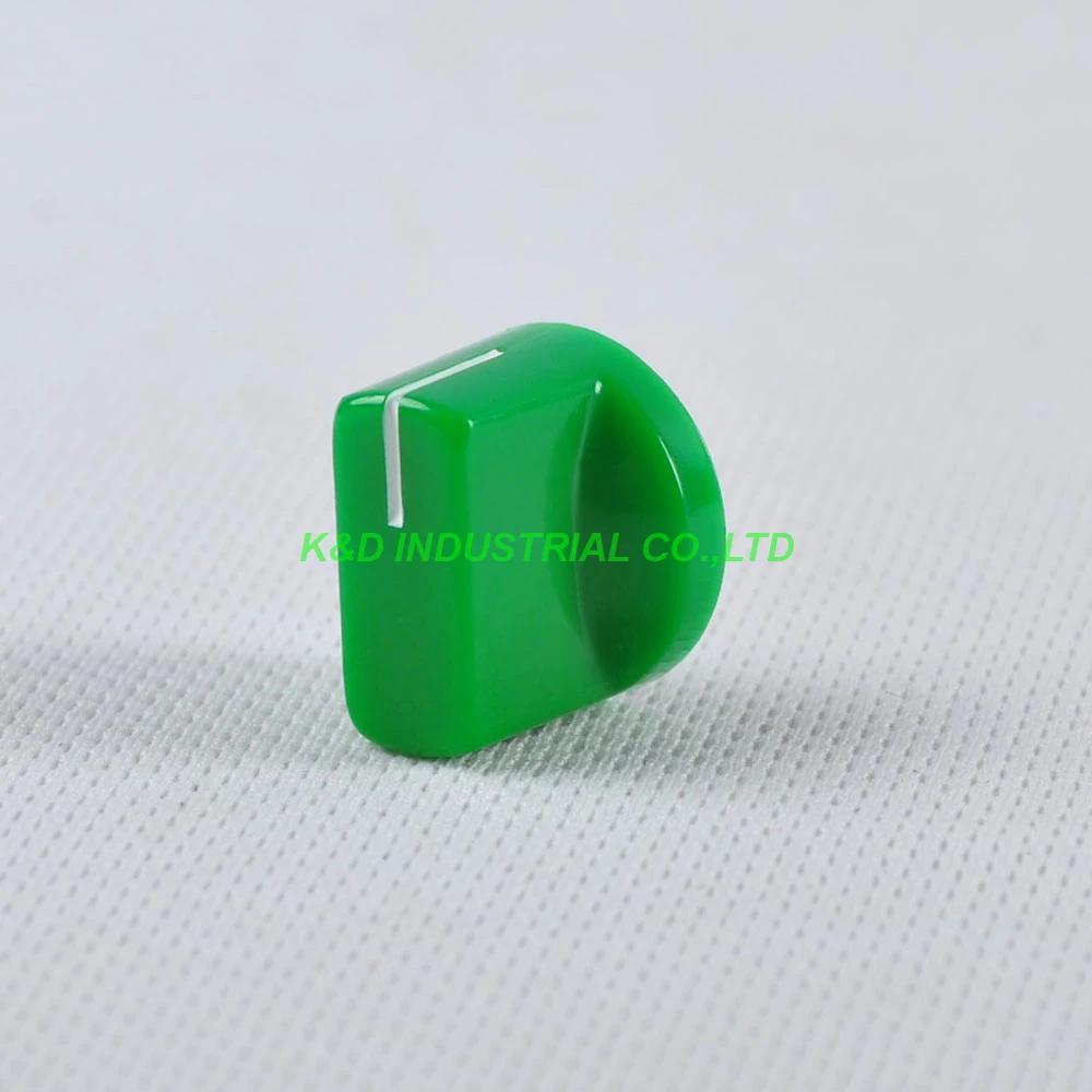 10buc Colorate Verde Rotativ de Control al Volumului de Plastic Potențiometru Buton Striat Gaura Arbore