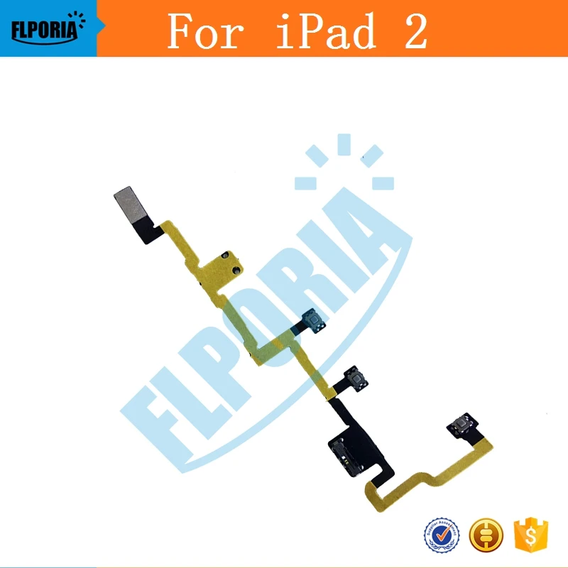 2 Buc Pentru iPad 2 2nd gen (Versiunea Obișnuită ) NOUA Putere Comutator pornit/oprit Buton de Control al Volumului de Putere Flex Cablu Pentru Apple iPad 2