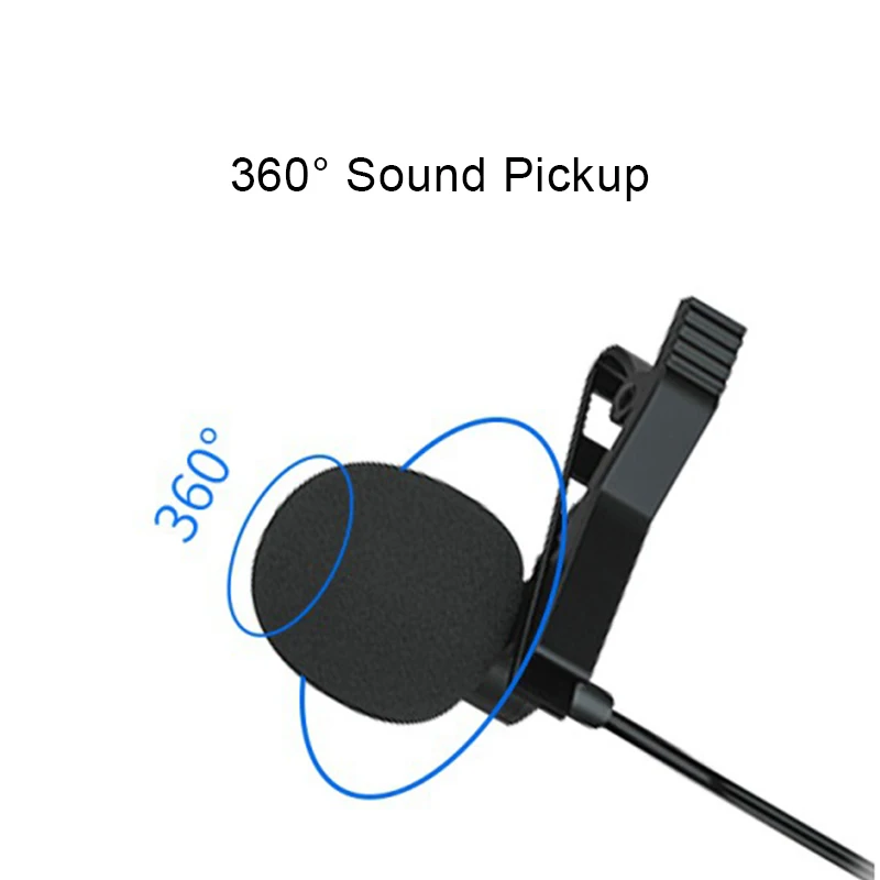 Extern Clip-on Rever Lavaliera pentru Fulger cu Jack Audio de 3.5 mm Microfon Pentru iPhone 11 Pro XS XR Max SE2 /7/8 Plus