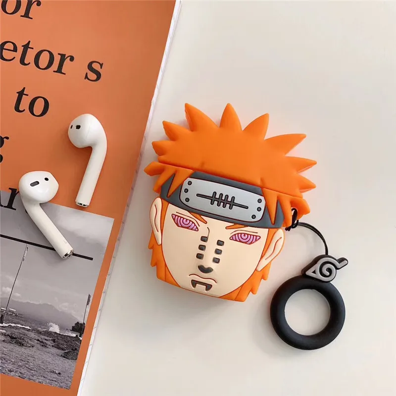 Caz Pentru AirPods Desene animate Cască Cazuri Pentru Apple Airpods 2 Accesorii drăguț Proteja Capacul cu Inel de Curea Naruto Payne