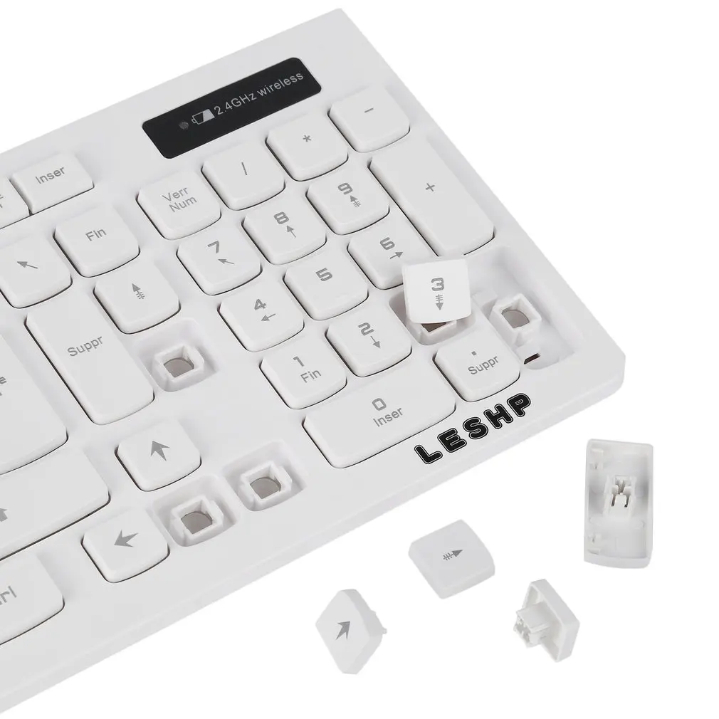 2.4 GHz Wireless Keyboard & Mouse Optic Combo Set Kit cu Receptor USB Mouse de Gaming Keyboard pentru Laptop PC Gamer