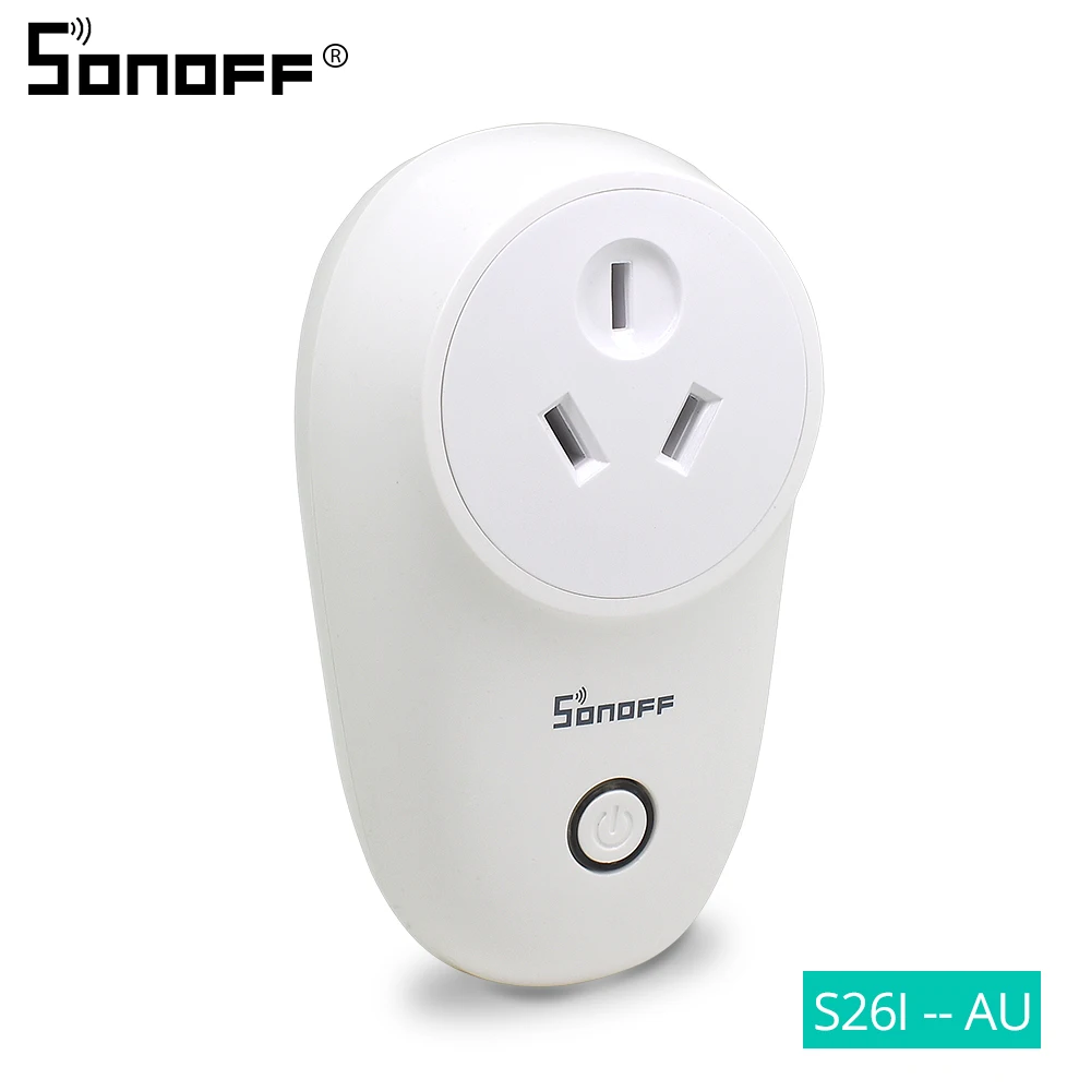 Sonoff S26 WiFi de Bază Socket Inteligent AU/NC/UE/marea BRITANIE/SUA Wireless Plug Inteligent Acasă Comutatorul de Prize de Putere de Lucru Cu Alexa Google Asistent