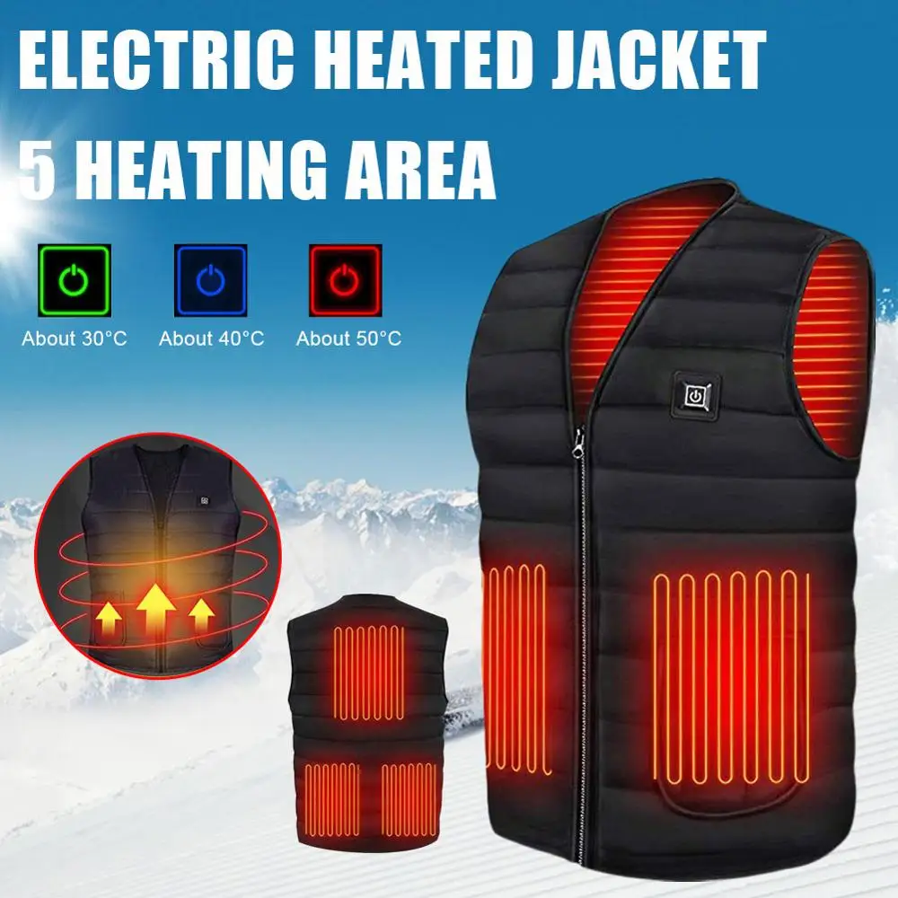 Încălzit jacheta de Încălzire Cald Vesta Usb Smart Lavabil Dimensiune Reglabil Usb de Încărcare Încălzit Îmbrăcăminte Haine mai Calde