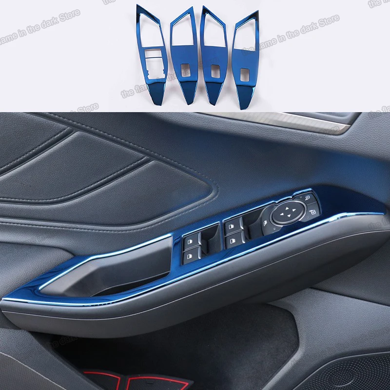 Lsrtw2017 Masina macaraua Geamului Buton de Comutare Cadru Ornamente Interior, Accesorii Cromate pentru Ford Focus MK4 2019 2020 2021 Auto