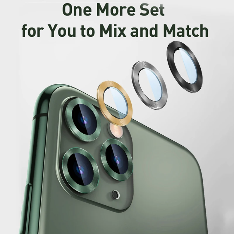Baseus 0,4 mm Camera din Spate Inel Pentru iPhone 11 obiectivul aparatului de Ecran Protector pentru iPhone 11 Pro Max Sticlă Capacul din Spate Caz de Protecție