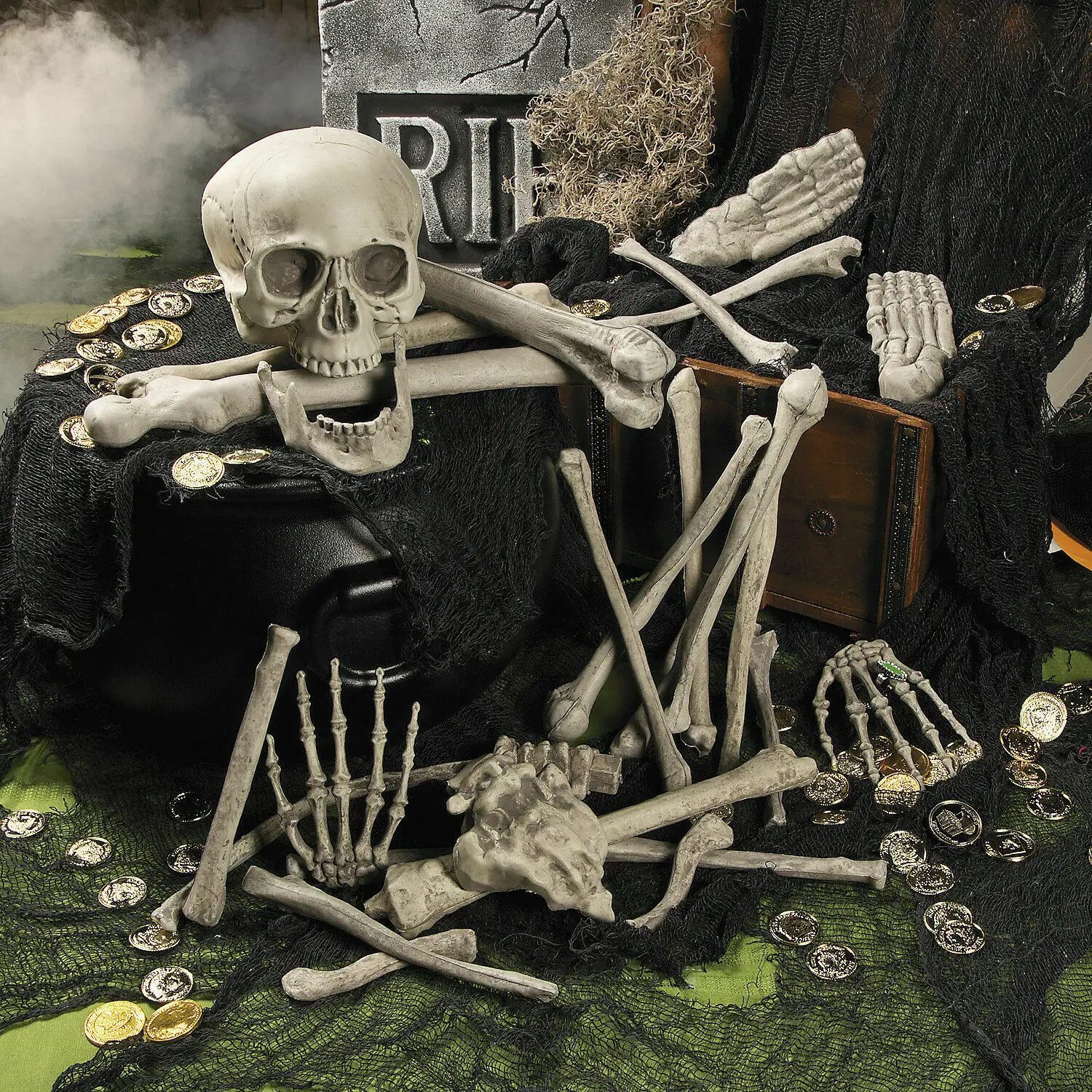 27 buc/set Halloween Schelet de Oase Complicat Casa Bantuita de Groază Scheletul Craniului Prop Petrecere Decoratiuni