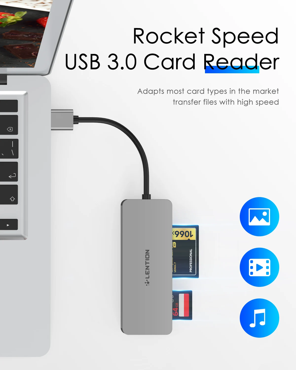 USB 3.0 pentru a CF/SD/Micro Cititor de Card SD, SD 3.0 Adaptor de Card pentru SD/SDHC/SDXC/MMC/RS-MMC/Micro SD/Micro SDHC/Micro SDXC/CF Tip I