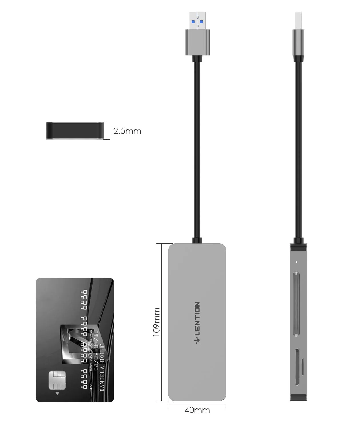 USB 3.0 pentru a CF/SD/Micro Cititor de Card SD, SD 3.0 Adaptor de Card pentru SD/SDHC/SDXC/MMC/RS-MMC/Micro SD/Micro SDHC/Micro SDXC/CF Tip I