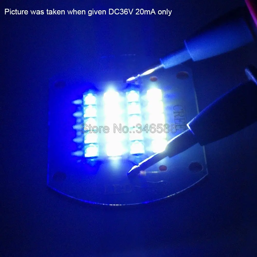 100W Cree XLamp XT-E XTE Albastru Regal 455nm + Alb 6000K LED Emitator Coral Lumina DC30V-33V 3000mA Pentru DIY Rezervor de Pește Acvariu Lampa