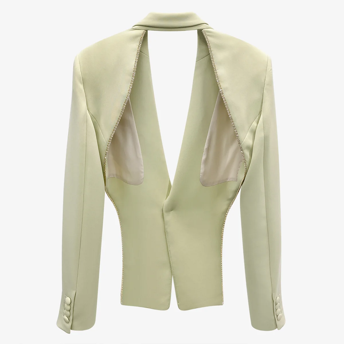 DECESUL 2021 nouă primăvară de moda femei, haine dintata de piatră îmbinate singur buton de talie mare, de culoare verde slim jacket WO18006L