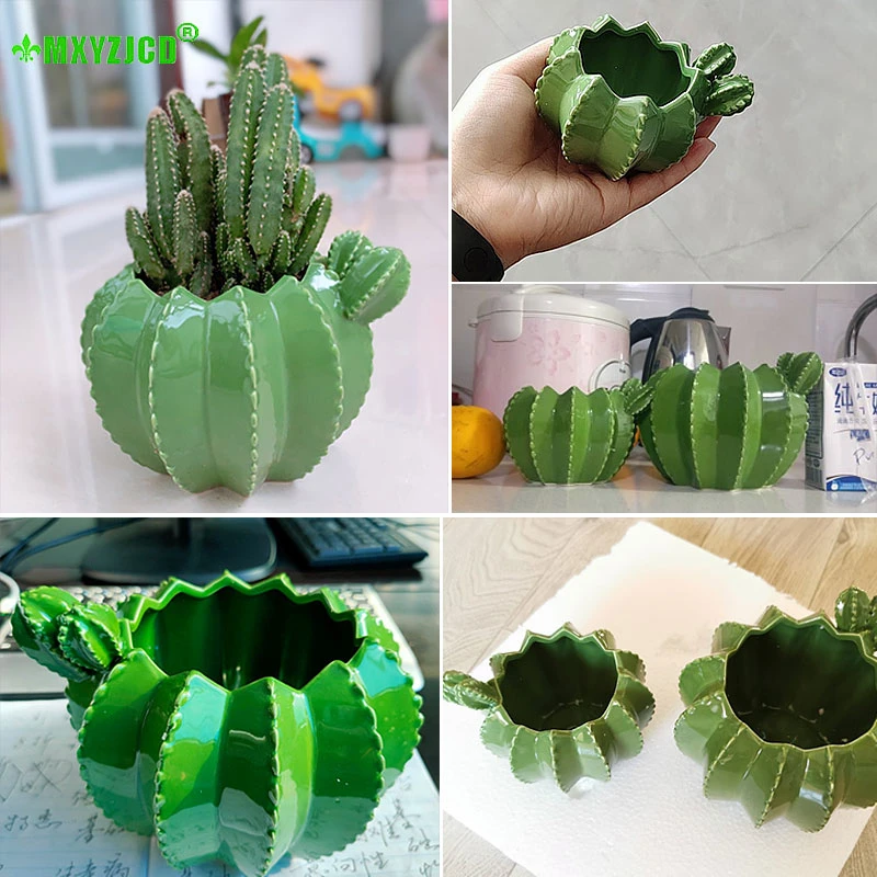 Cactus Ceramice Ghiveci Creative Planta Sculptura Meserii Decor Suculente Ghiveci Decor Acasă Accesorii Groot