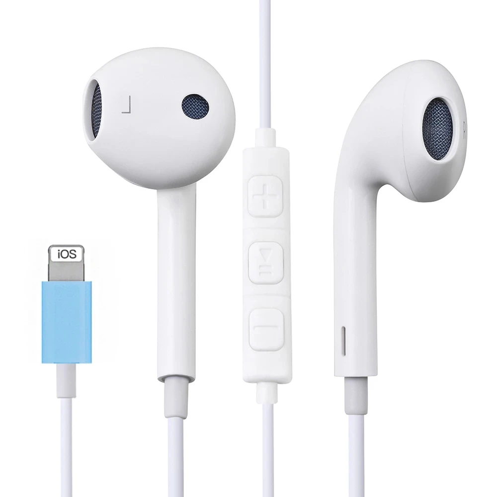 Pentru Apple IPhone 7 În Ureche Cască Stereo cu Microfon cu Fir Bluetooth Earburds pentru IPhone 8 7 Plus X XR XS Max 10 Cască