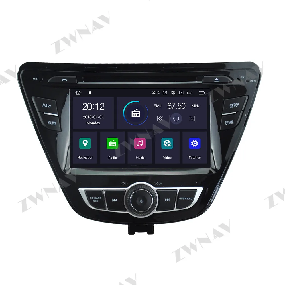 IPS Android 10.0 4+64 ecran DVD Auto Player Navi GPS Pentru Hyundai Elantra-2019 Auto Radio Stereo Multimedia Player Unitatea de Cap
