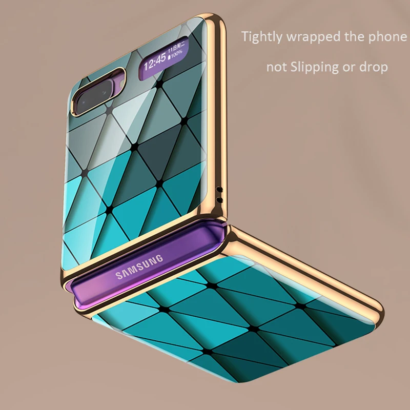 Lamorniea Desene animate noi Ori de Caz Pentru Samsung Galaxy Z Flip Pliabil feminin model de telefon caz Acoperire pentru samsung Galaxy Z Flip