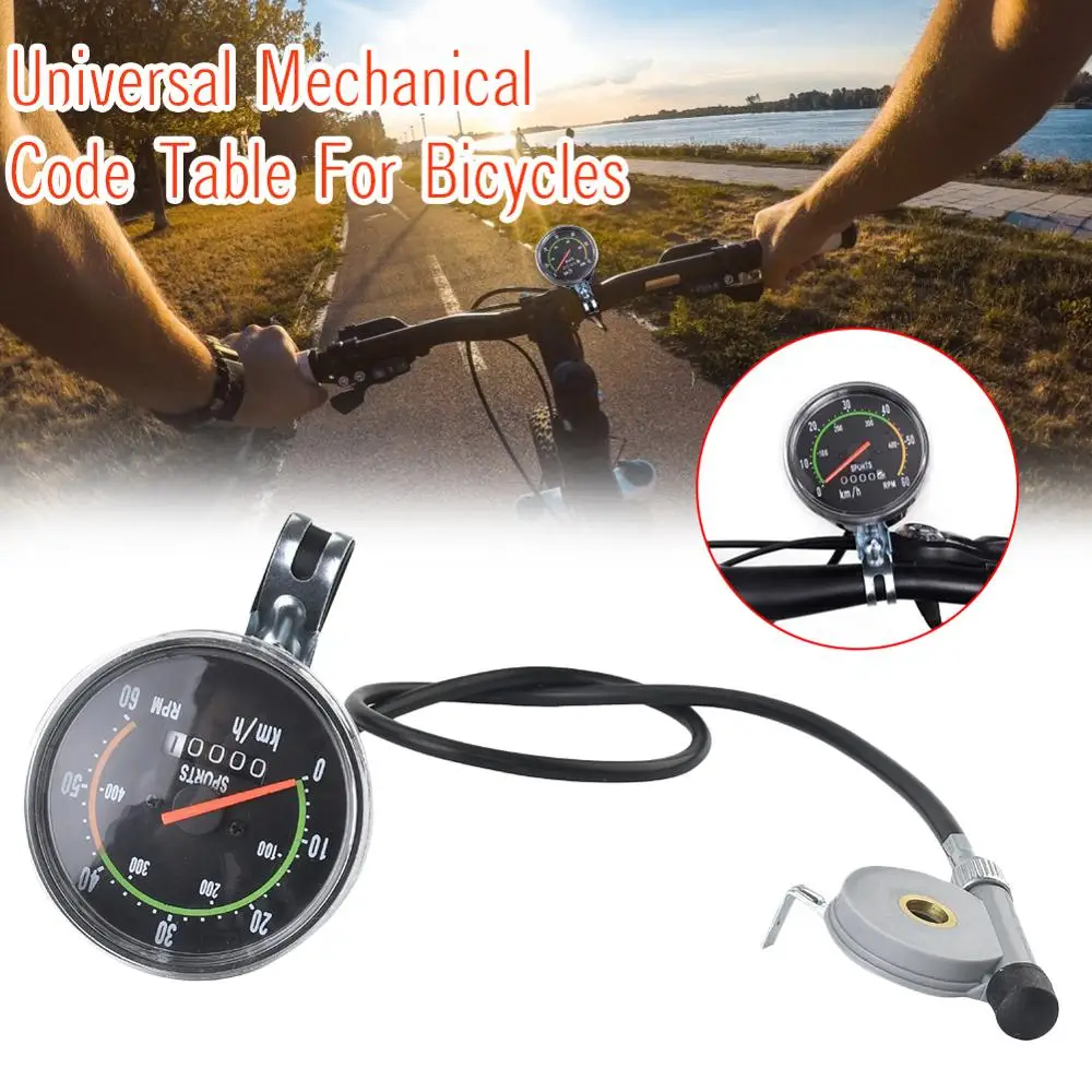 Rezistent la apa de biciclete Biciclete Vitezometru Bicicleta Cronometru Analog Mecanic Kilometrajul cu Hardware-ul