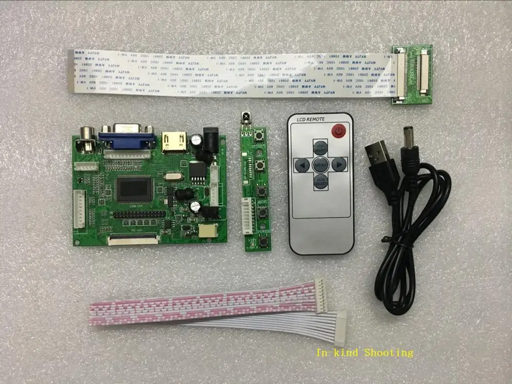 HDMI, VGA, AV 40PIN TTL LVDS pentru LCD EJ070NA-01J M1-B1 HJ070NA-13A Cu control de la distanță