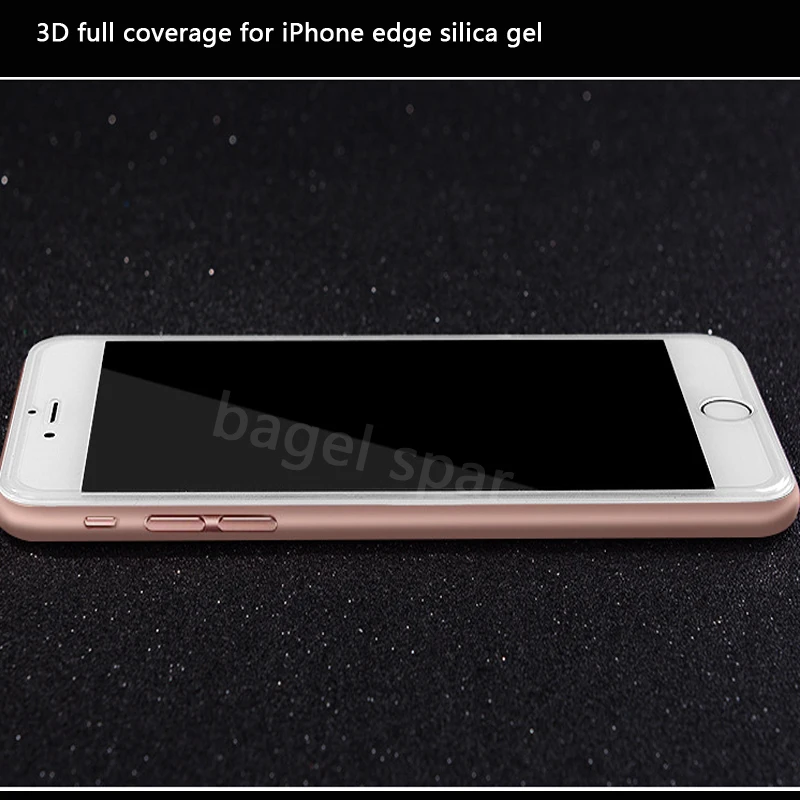 3D full acoperire pentru iPhone 6 7 geam pentru iphone 7 cu Ecran de Protecție 8 marginea gel de siliciu de sticlă flim
