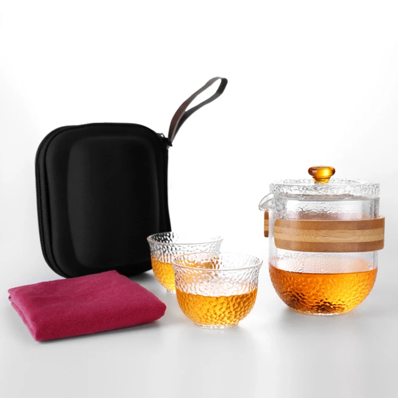 Creative de Călătorie Portabil Ceainic Quik Cupa Mașină în aer liber, Birou de Ceai Kung Fu Set de Ceai Prieten Cadou Teasets-O oală și două cupe