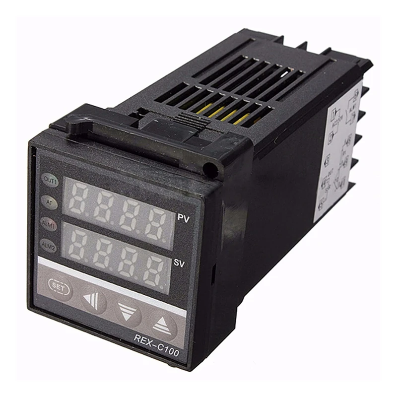 HHO-Digital 220V PID REX-C100 Controler de Temperatura + max.40A SSR + K Termocuplu, Controler PID Set + radiator